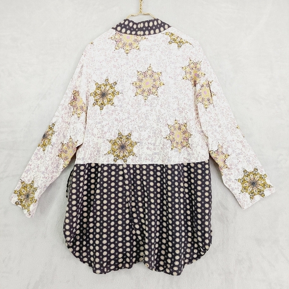 New Free People Forget me not short sleeve oversized kimono  P5477 - Picture 6 of 12